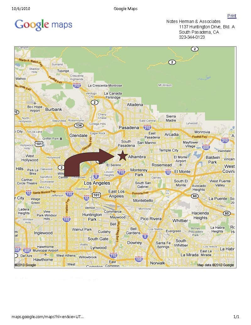 Directions to Commercial building to lease for professional space in